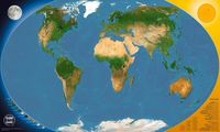 Bild vom Artikel GLOW IN THE DARK Satellitenbild Weltkarte vom Autor 