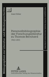 Produktbild: Personalbibliographie der Forschungsliteratur zu Thomas Bernhard