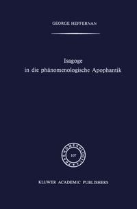 Produktbild: Isagoge in die ph&auml;nomenologische Apophantik