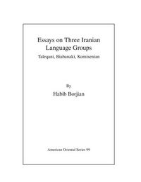 Produktbild: Essays on Three Iranian Language Groups