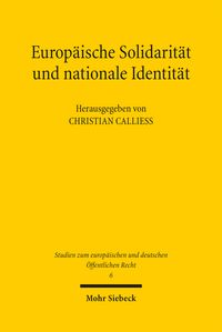 Produktbild: Europ&auml;ische Solidarit&auml;t und nationale Identit&auml;t