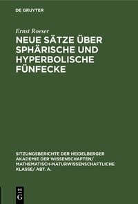 Produktbild: Neue S&auml;tze &uuml;ber sph&auml;rische und hyperbolische F&uuml;nfecke