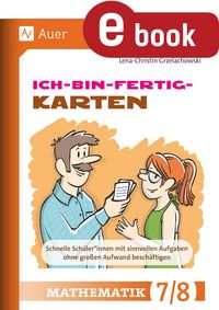 Produktbild: Ich-bin-fertig-Karten Mathematik Klassen 7-8
