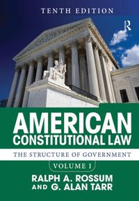 Produktbild: Rossum, R: American Constitutional Law, Volume I