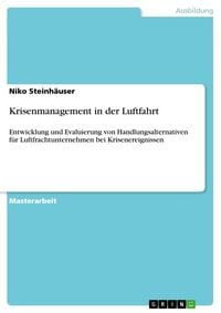 Produktbild: Krisenmanagement in der Luftfahrt