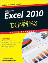 Produktbild: Excel 2010 For Dummies Quick Reference