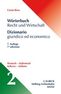 Produktbild: W&ouml;rterbuch Recht und Wirtschaft Band 2: Deutsch - Italienisch