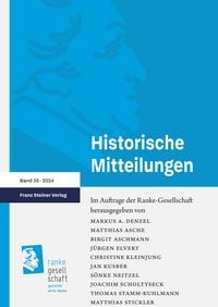 Produktbild: Historische Mitteilungen 35 (2024)