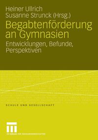Produktbild: Begabtenf&ouml;rderung an Gymnasien