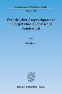 Bild vom Artikel Einheitlicher Ansprechpartner und effet utile im deutschen Bundesstaat. vom Autor Kati Quaas