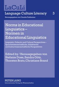 Produktbild: Norms in Educational Linguistics &ndash; Normen in Educational Linguistics