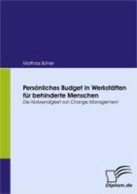 Produktbild: Pers&ouml;nliches Budget in Werkst&auml;tten f&uuml;r behinderte Menschen