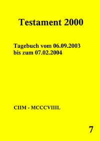 Produktbild: Testament 2000 Band 7