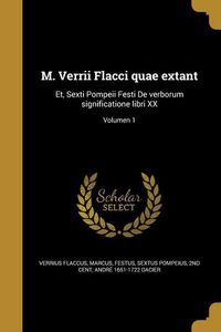 Produktbild: M. Verrii Flacci quae extant