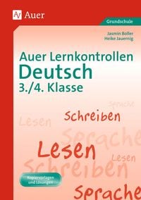 Produktbild: Auer Lernkontrollen Deutsch, Klasse 3/4