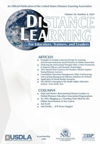 Produktbild: Distance Learning Vol 18 Issue 4