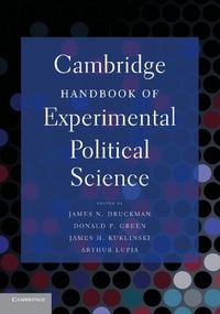 Produktbild: Cambridge Handbook of Experimental Political Science