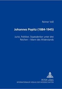 Produktbild: Johannes Popitz (1884-1945)