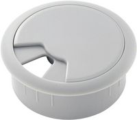 Produktbild: TRU Components WP80BK Kabeldurchf&uuml;hrung f&uuml;r Arbeitsplatten ABS Grau 1St.