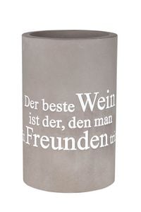 Produktbild: R&auml;der Flaschenk&uuml;hler "Der beste Wein", D: 13,5cm