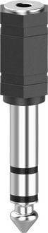 Produktbild: Hama 00205194 Klinke Audio Adapter [1x Klinkenbuchse 3.5 mm - 1x Klinkenstecker 6.35 mm] Schwarz