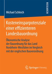 Produktbild: Kosteneinsparpotenziale einer effizienteren Landesbauordnung