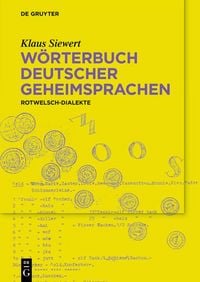 Produktbild: W&ouml;rterbuch deutscher Geheimsprachen