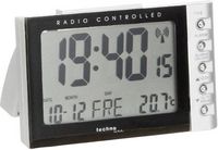 Produktbild: Techno Line WT 188 Funk Wecker Silber, Schwarz Alarmzeiten 1