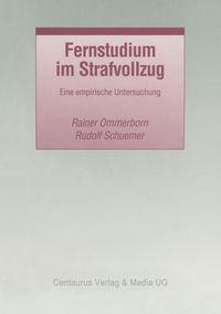 Produktbild: Ommerborn, R: Fernstudium im Strafvollzug