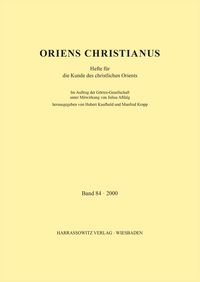 Produktbild: Oriens Christianus 84 (2000)