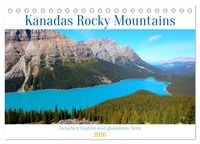 Produktbild: Kanadas Rocky Mountains: Zwischen Gipfeln & glasklaren Seen (Tischkalender 2026 DIN A5 quer), CALVENDO Monatskalender