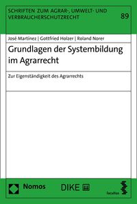 Produktbild: Grundlagen der Systembildung im Agrarrecht