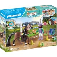 Produktbild: PLAYMOBIL 71355 Zoe & Blaze mit Turnierparcours