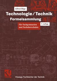 Bild vom Artikel Technologie / Technik. Formelsammlung vom Autor Alfred Böge