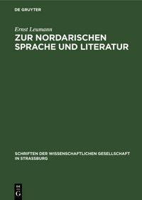 Produktbild: Zur nordarischen Sprache und Literatur