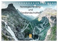 Produktbild: Norwegische Berg- und Fjordlandschaften (Tischkalender 2026 DIN A5 quer), CALVENDO Monatskalender