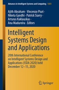 Produktbild: Intelligent Systems Design and Applications