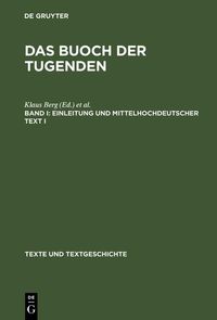 Produktbild: Einleitung und mittelhochdeutscher Text I