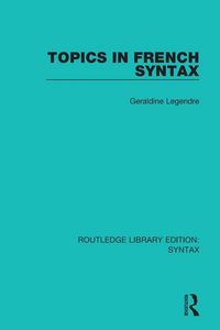 Produktbild: Topics in French Syntax