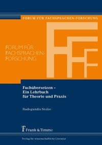 Produktbild: Fach&uuml;bersetzen - Ein Lehrbuch f&uuml;r Theorie und Praxis