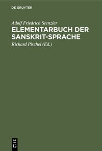 Produktbild: Elementarbuch der Sanskrit-Sprache