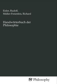 Produktbild: Handw&ouml;rterbuch der Philosophie