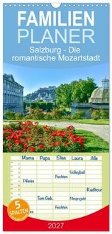 Produktbild: Familienplaner 2027 - Salzburg - Die romantische Mozartstadt mit 5 Spalten (Wandkalender, 21 x 45 cm) CALVENDO