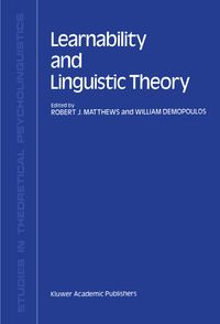 Produktbild: Learnability and Linguistic Theory