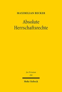 Produktbild: Absolute Herrschaftsrechte
