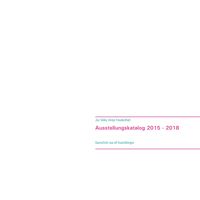 Produktbild: Ausstellungskatalog 2015 - 2018