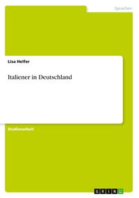 Produktbild: Italiener in Deutschland