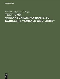 Produktbild: Text- und Variantenkonkordanz zu Schillers "Kabale und Liebe"