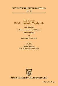 Bild vom Artikel Die Lieder Walthers von der Vogelweide vom Autor Walther von der Vogelweide