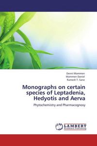 Produktbild: Mammen, D: Monographs on certain species of Leptadenia, Hedy